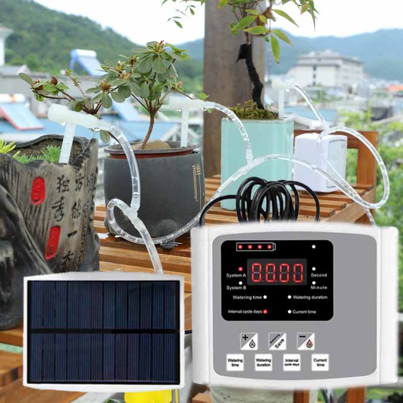 Smart Garden Sprinkler - Perangkat Irigasi Tetes Tenaga Surya Otomatis