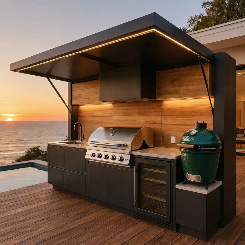 Smart Garden Sheds - Kabinet Dapur Luar Ruangan dari Baja