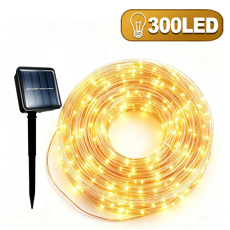 Smart Garden Fence - Lampu Natal Tenaga Surya 8 Mode