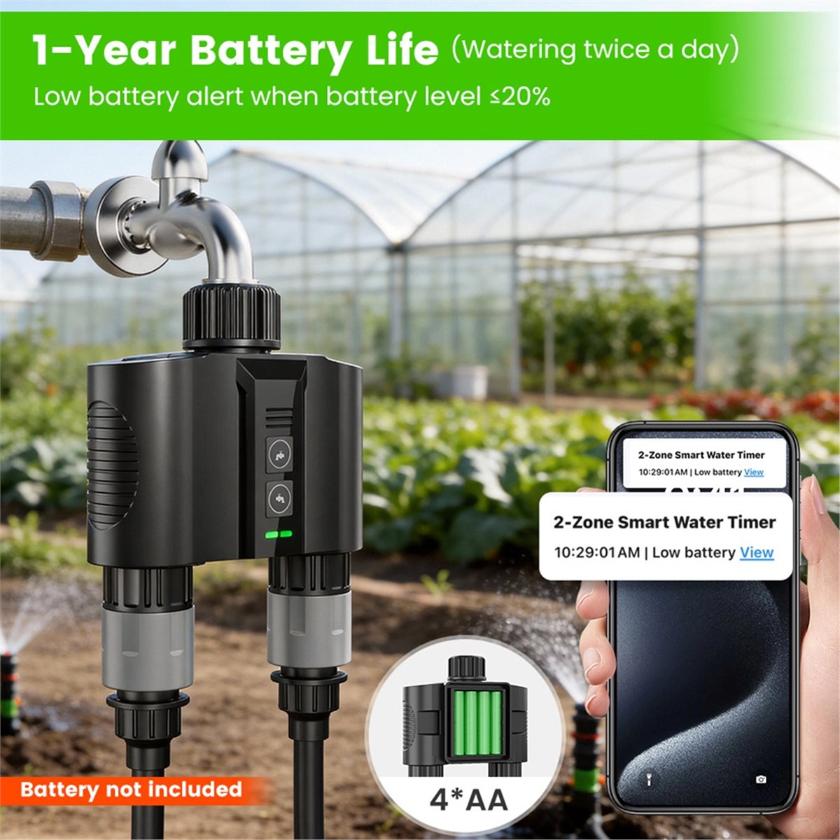 Smart Garden Sprinkler - Y17A 1 Set Timer Air WiFi