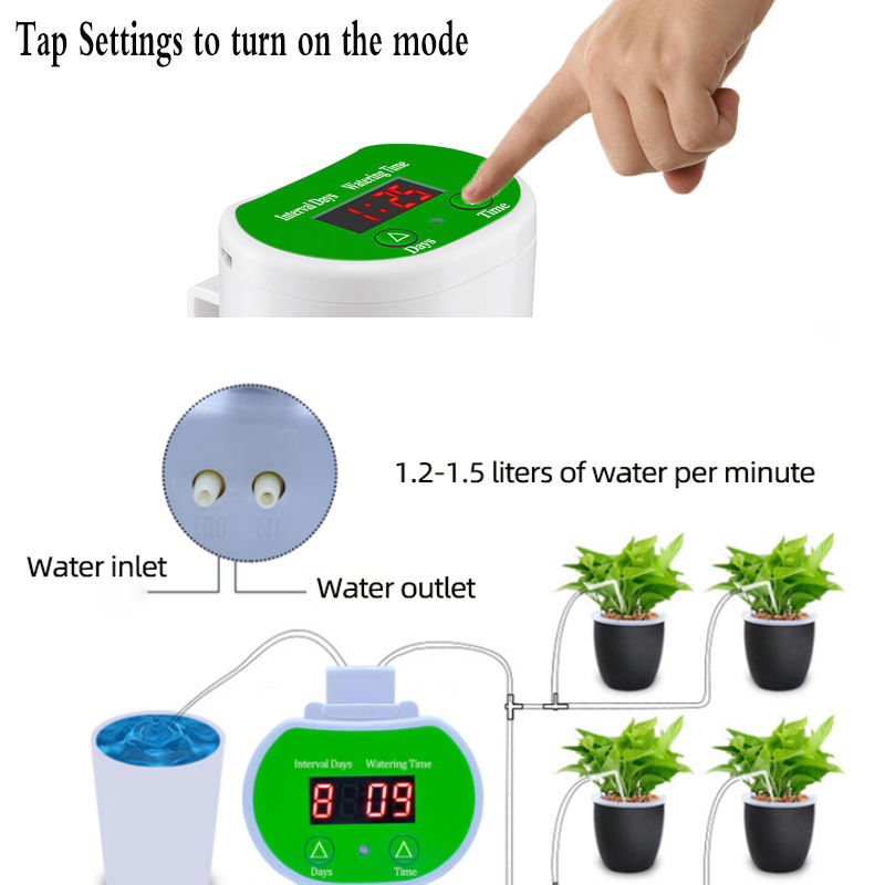 Penyiram bunga otomatis berwak - Smart Garden Accessories ulasan dan harga