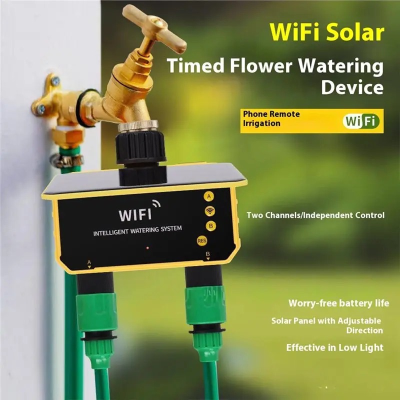 1/2 Outlet WIFI Solar Irrigati - Smart Garden Accessories ulasan dan harga