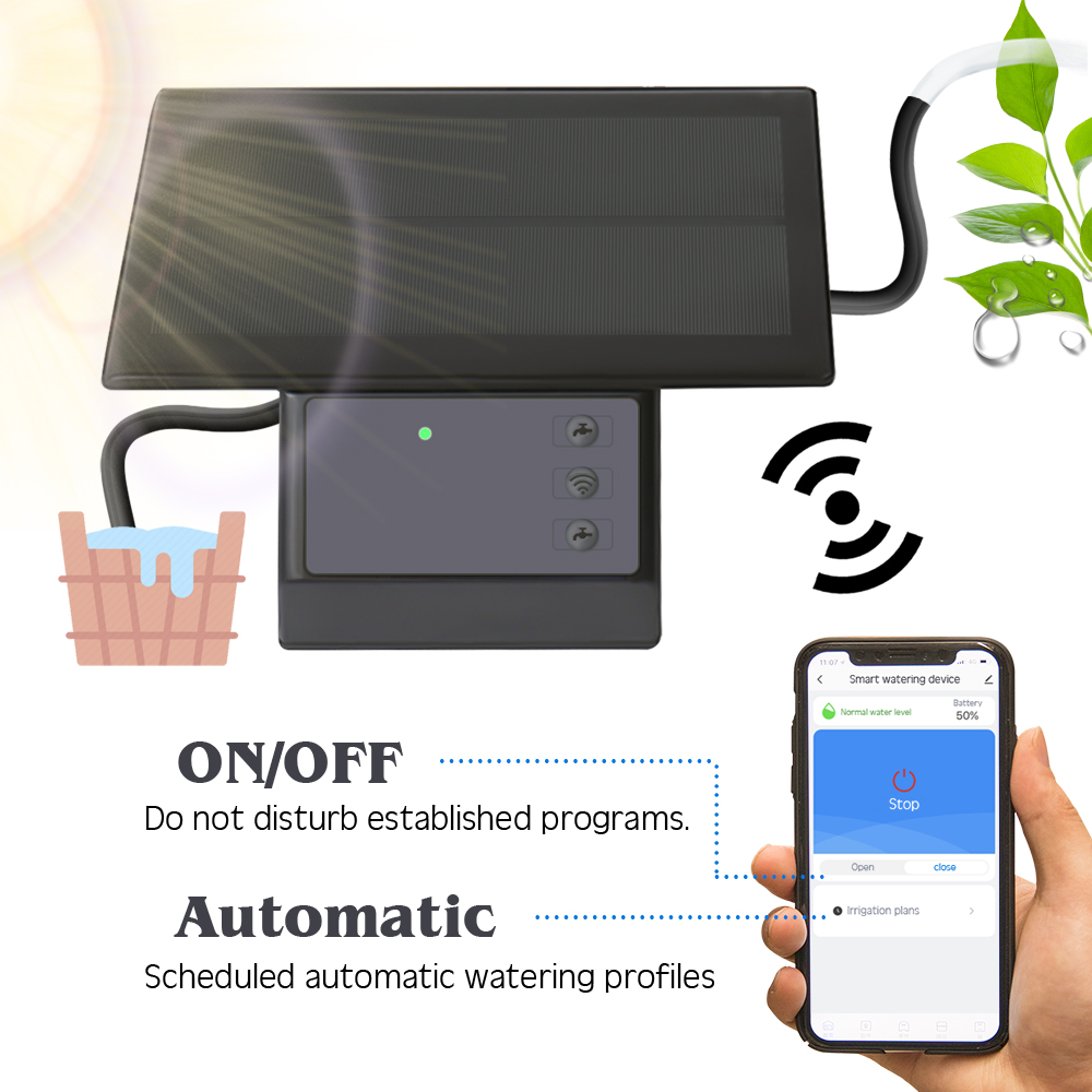 Panel surya Tuya kualitas ting - Smart Garden Timer ulasan dan harga