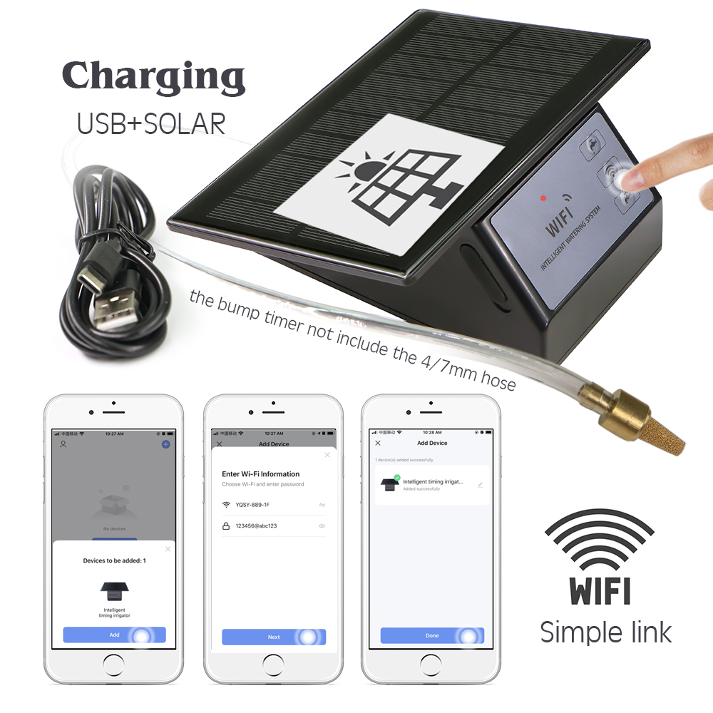 Panel surya Tuya kualitas ting - Smart Garden Timer ulasan dan harga