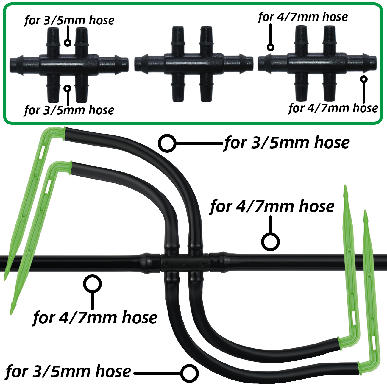 KESLA Taman 4/7Mm untuk 3/5Mm  - Smart Garden Sprinkler ulasan dan harga