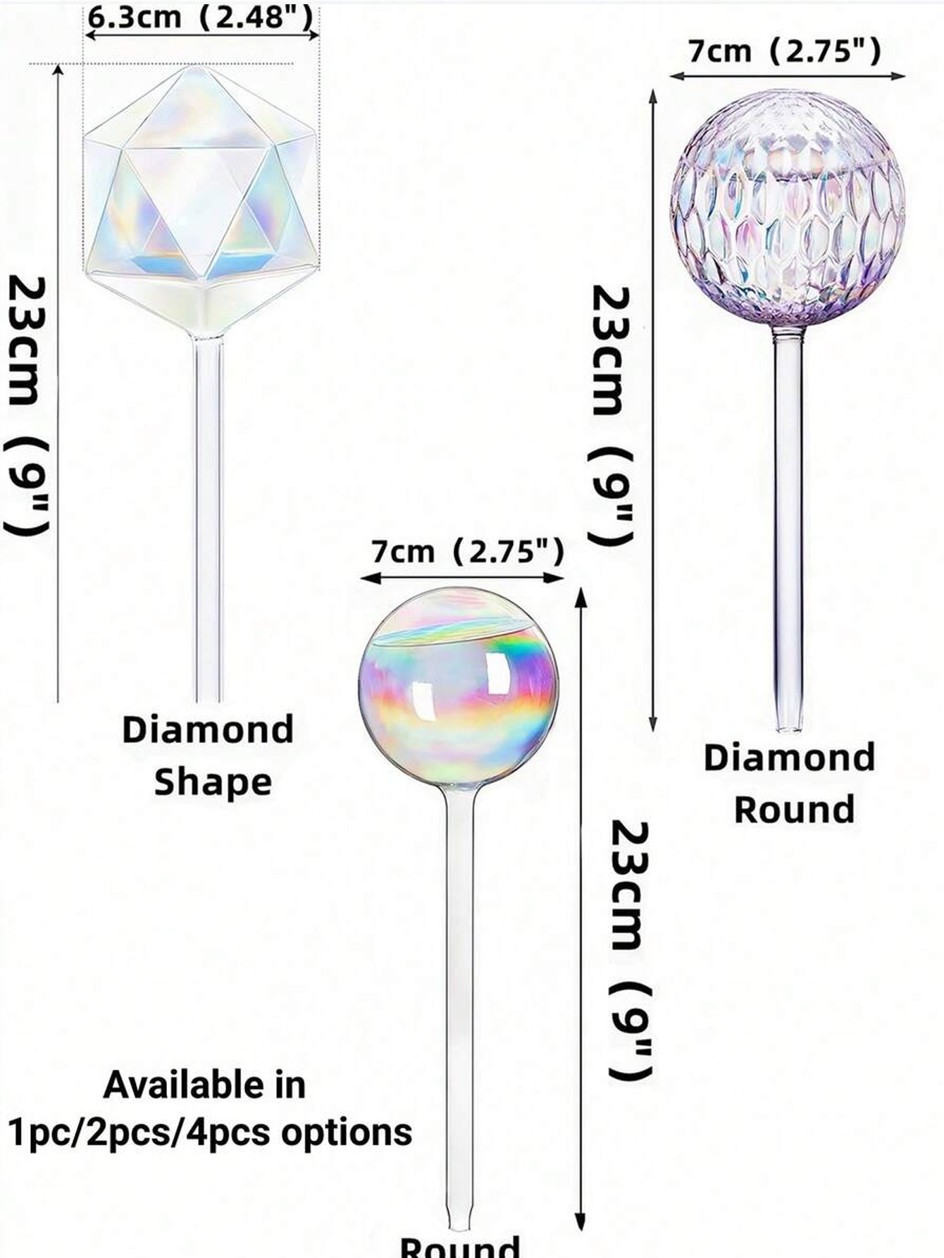 1/2/4pcs Sprinkler Penyiraman  - Plant Watering Globe ulasan dan harga