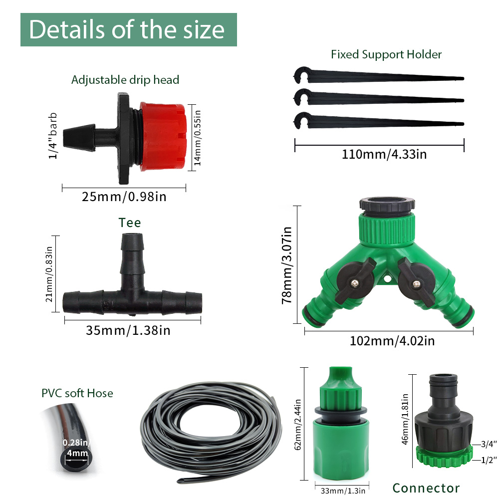 Rumah kaca 15M-30M DIY sistem  - Smart Garden Sprinkler ulasan dan harga