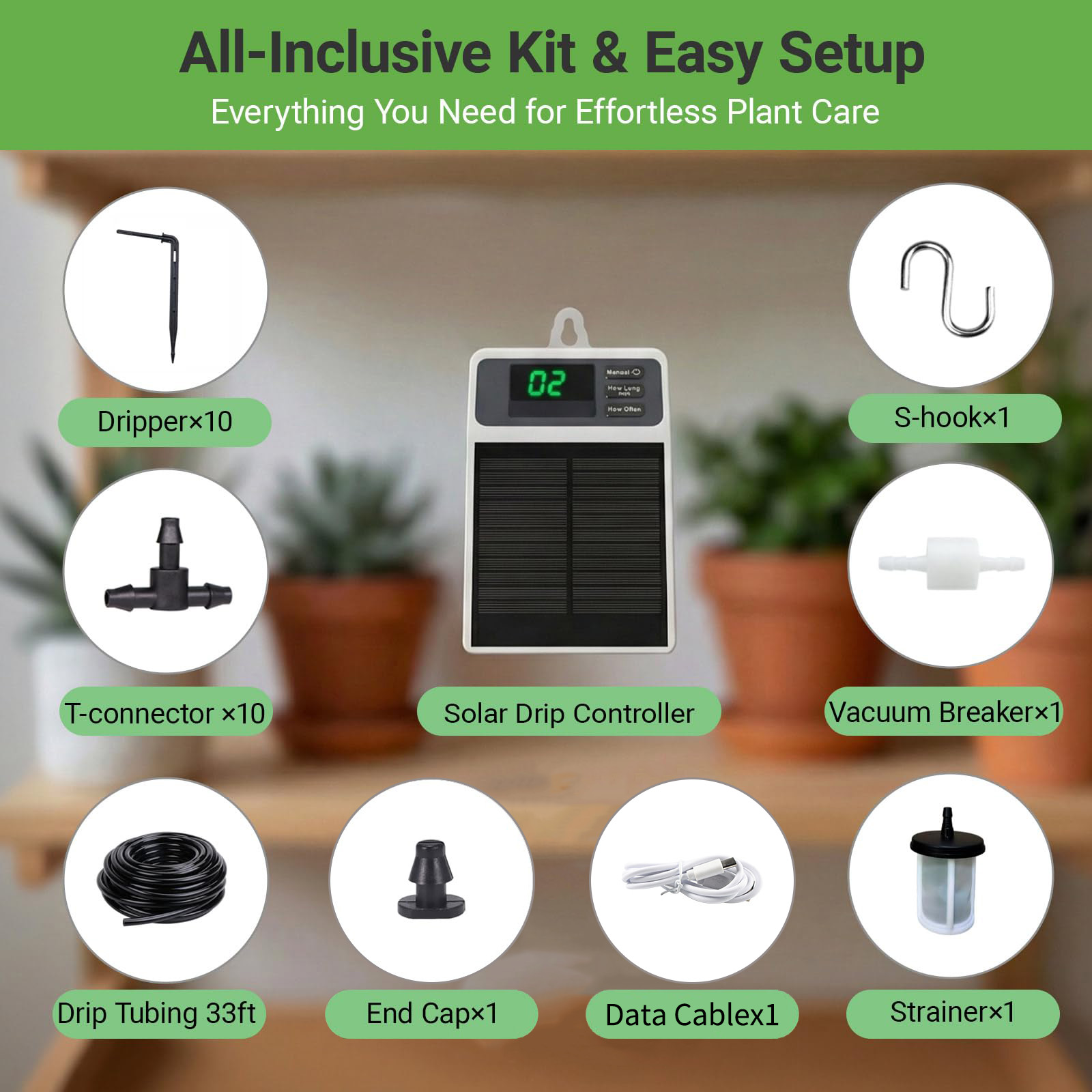 Sistem Irigasi Tetes Tenaga Su - Smart Garden Sprinkler ulasan dan harga