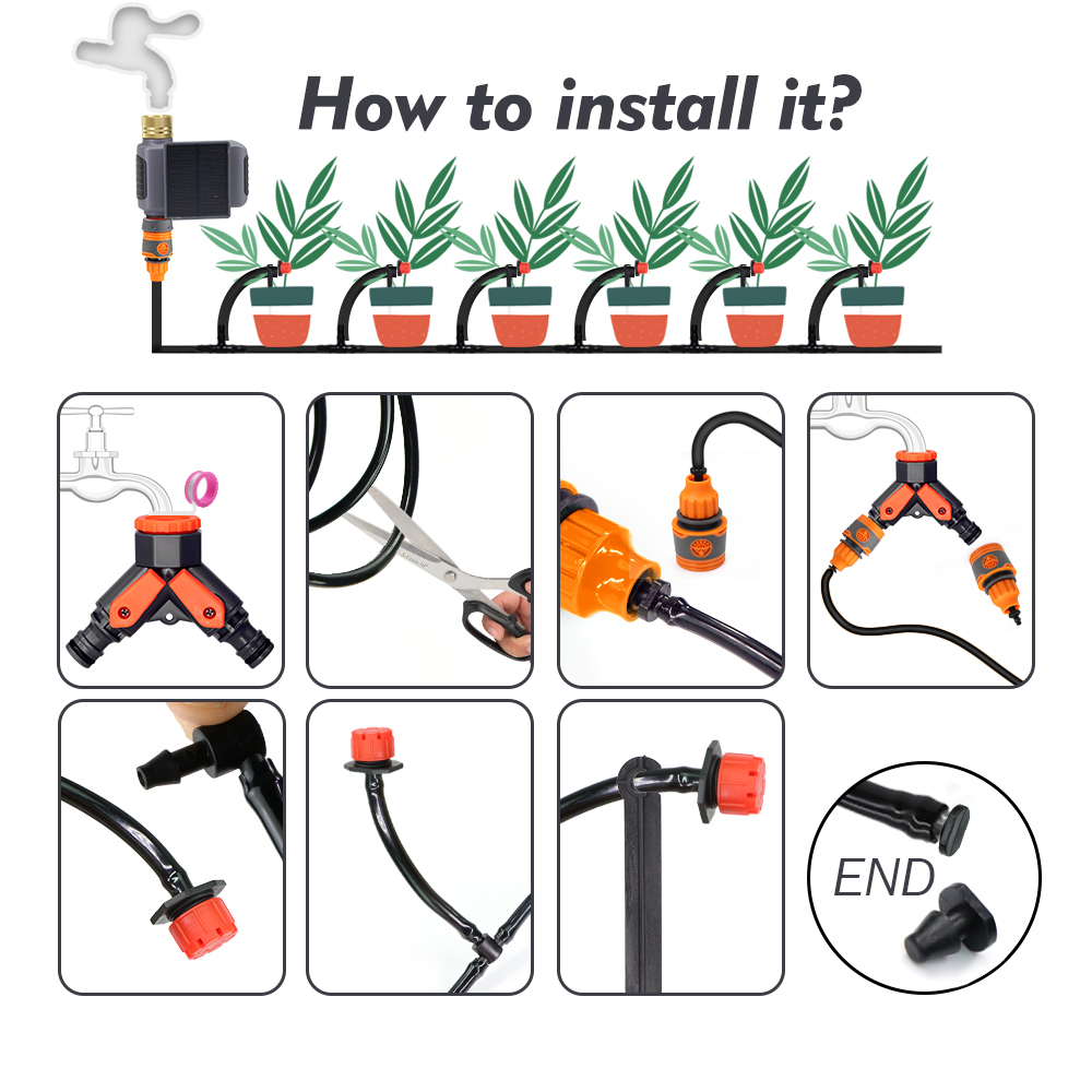 Kit Irigasi Tetes Jarak Jauh P - Smart Garden Timer ulasan dan harga