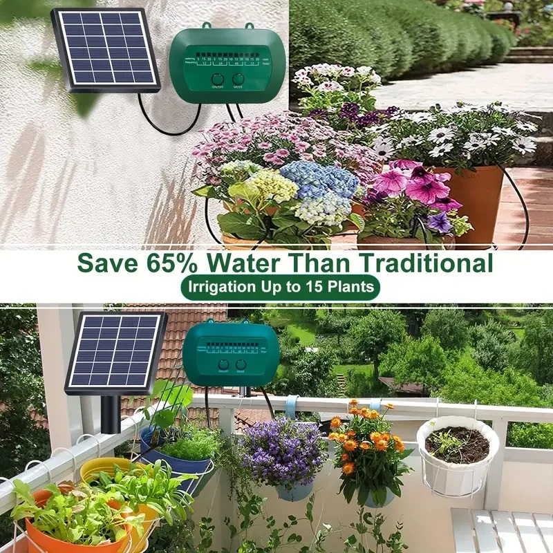 Kit irigasi cerdas tenaga sury - Smart Garden Accessories ulasan dan harga