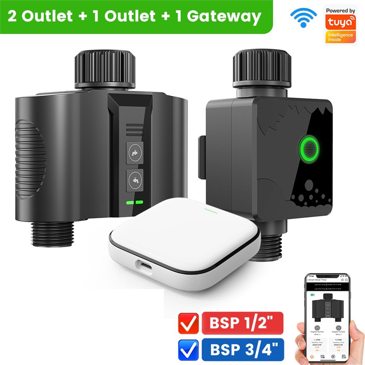 Y17A 1 Set Timer Air WiFi untu - Smart Garden Sprinkler ulasan dan harga