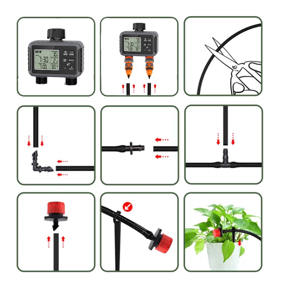 Kit Irigasi Otomatis dengan Ti - Smart Garden Sprinkler ulasan dan harga