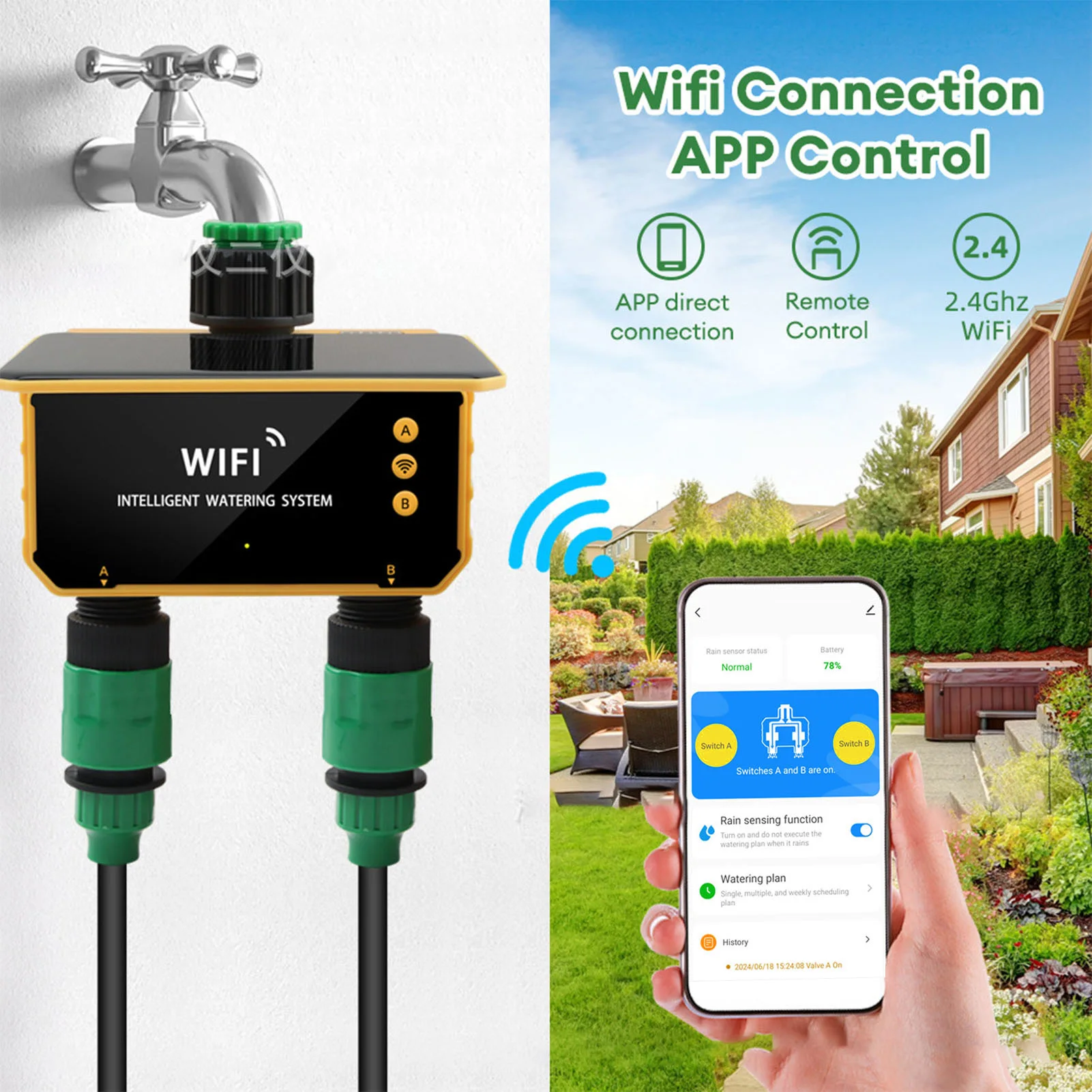 Timer Irigasi Cerdas WiFi Tena - Smart Garden Sprinkler ulasan dan harga