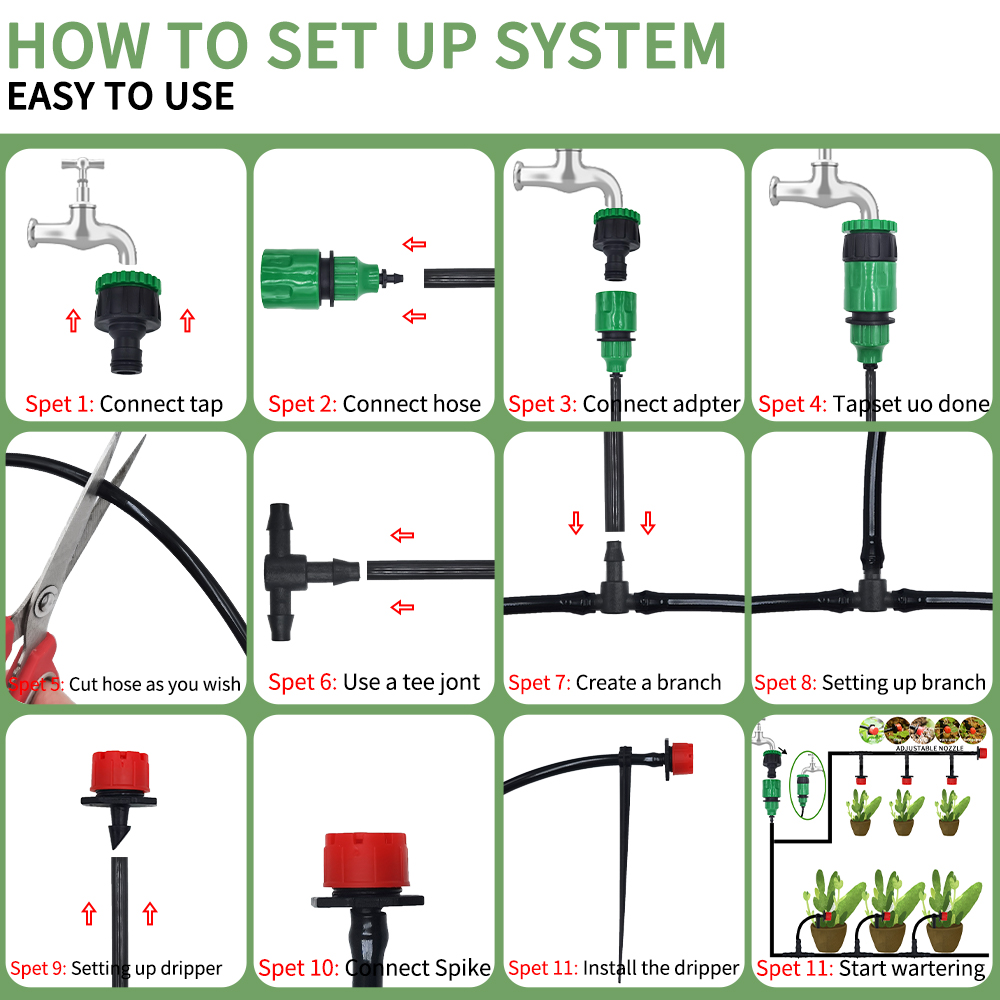 Sistem irigasi tetes mikro por - Smart Garden Sprinkler ulasan dan harga